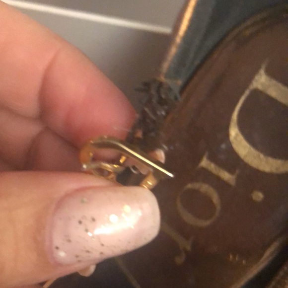 Dior wedged shoes 7.5 37.5 bronze gold gloss cork wedge authentic - Picture 15 of 16